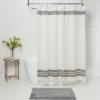 Striped Fringe Shower Curtain Off-White - Threshold™ -Online Household Items GUEST 046f6316 7ef5 4241 b252 ccef2dcbfdc1
