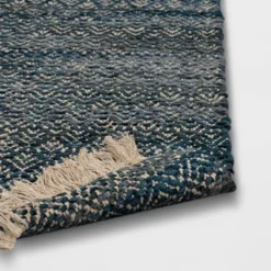 2'4"x7' Handloom Diamond Runner Rug Blue - Threshold™: Indoor Low Pile, Cotton & Jute, Entryway Or Kitchen Use 7 2'4"x7' Handloom Diamond Runner Rug Blue - Threshold™: Indoor Low Pile, Cotton & Jute, Entryway Or Kitchen Use -Online Household Items GUEST 09e086a3 6a2e 4e20 a71d b4a86b19152d