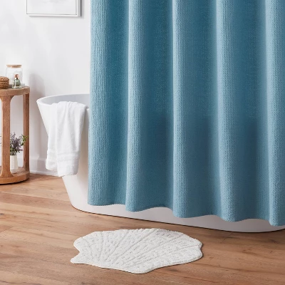 24"x24" Seashell Shaped Coastal Non-Skid Bath Rug - Threshold™ 3 24"x24" Seashell Shaped Coastal Non-Skid Bath Rug - Threshold™