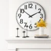 28" Modern Wall Clock White - Threshold™ -Online Household Items GUEST 1084a13a fdb4 425c 924d b9c0388e5b8c