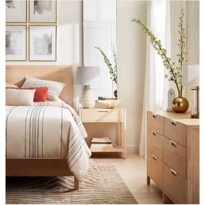 Large Linen Mod Drum Lampshade Gray - Threshold™: Slip Uno Fitter, No Assembly Required 5 Large Linen Mod Drum Lampshade Gray - Threshold™: Slip Uno Fitter, No Assembly Required - Image 3