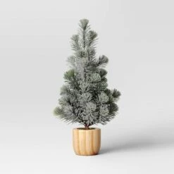 Artificial Plant Snowy Tree In Wood Pot - Threshold™ -Online Household Items GUEST 155255c5 6673 4e47 87d9 5e9409ec016b