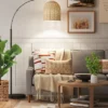 Addison Arc Floor Lamp With Natural Rattan Shade - Threshold™ -Online Household Items GUEST 16730a16 e760 4191 9491 15d69e703556