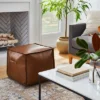 Evanston Leather Cube Pouf - Threshold™ Designed With Studio McGee 2 Evanston Leather Cube Pouf - Threshold™ Designed With Studio McGee -Online Household Items GUEST 16939182 109c 4618 84fc 3f7fd097b067