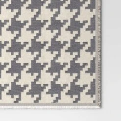 50''x60'' Oversized Chenille Woven Houndstooth Throw Blanket Gray/Neutral - Threshold™ -Online Household Items GUEST 190eb2f1 64ca 4b3d be91 9e211292249f