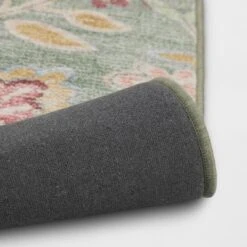 28"x84" Floral Memory Foam Runner Rug Sage Green - Threshold™ -Online Household Items GUEST 1955b3d9 c1c2 4323 bef0 b284223bb077