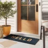 1'7.5"x3'11" 'Hello' Doormat Black/Tan - Threshold™ 1 1'7.5"x3'11" 'Hello' Doormat Black/Tan - Threshold™ -Online Household Items GUEST 1b0e433f 2685 42b9 9a18 4eb5baf32ce7