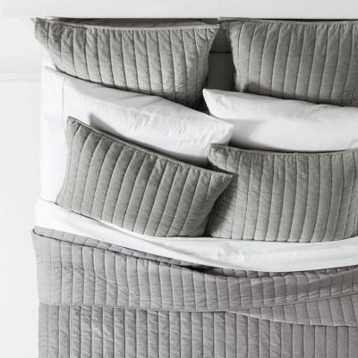 Channel Stitch Velvet Bedding Collection - Threshold 3 Channel Stitch Velvet Bedding Collection - Threshold