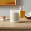 9oz Milky White Glass Woodwick Candle With Wood Lid And Stamped Logo Coconut And Honey - Threshold™ -Online Household Items GUEST 1d2e718c 2c8e 487b a77a 08d7eb909977