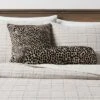Square Jacquard Leopard Decorative Throw Pillow Black/Natural - Threshold™ -Online Household Items GUEST 1fc9d06f 3aae 423d a4c9 27e92e3486c5