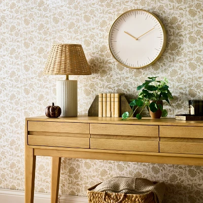 16" Metal Bronze Wall Clock - Threshold™ Designed With Studio McGee: Modern Aluminum, Analog Display, Indoor Use 3 16" Metal Bronze Wall Clock - Threshold™ Designed With Studio McGee: Modern Aluminum, Analog Display, Indoor Use