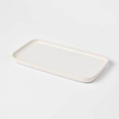 Ceramic Vanity Tray White - Threshold™ 5 Ceramic Vanity Tray White - Threshold™ - Image 3