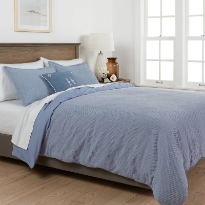 Washed Waffle Weave Duvet Cover & Sham Set - Threshold 3 Washed Waffle Weave Duvet Cover & Sham Set - Threshold