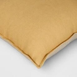 Square Linen Reversible Throw Pillow With Flange Contrast Neutral/Gold - Threshold™ 9 Square Linen Reversible Throw Pillow With Flange Contrast Neutral/Gold - Threshold™ -Online Household Items GUEST 25e94266 1276 4456 823d b1b3be061e34