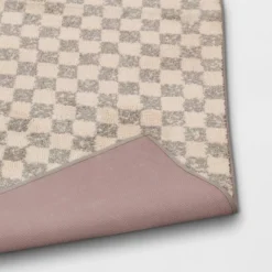 2'6"x4' Checkerboard Plush Accent Rug - Threshold™ -Online Household Items GUEST 2ab6dcc8 905b 4d18 a009 496b9ef60c35