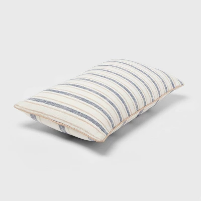 Woven Striped With Plaid Reverse Throw Pillow - Threshold™ 4 Woven Striped With Plaid Reverse Throw Pillow - Threshold™ - Image 2
