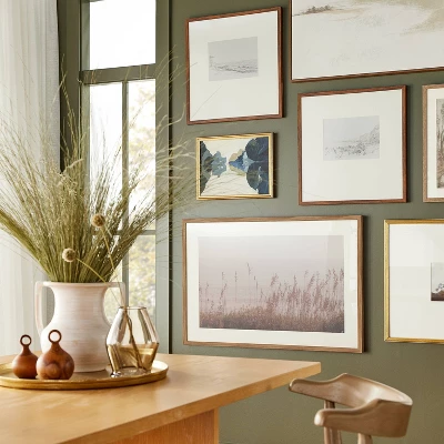 16" X 12" Abstract Framed Cotton Canvas On Board Antique Gold - Threshold™ Designed With Studio McGee 3 16" X 12" Abstract Framed Cotton Canvas On Board Antique Gold - Threshold™ Designed With Studio McGee