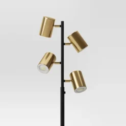 Dean Spotlight Floor Lamp Black/Brass (Includes LED Light Bulb) - Threshold™ 7 Dean Spotlight Floor Lamp Black/Brass (Includes LED Light Bulb) - Threshold™ -Online Household Items GUEST 2f16513e 21a0 40c4 b946 c34743de6af1