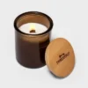 9oz Lidded Amber Glass Jar Crackling Wooden Wick Eucalyptus And Palm Candle - Threshold™ 1 9oz Lidded Amber Glass Jar Crackling Wooden Wick Eucalyptus And Palm Candle - Threshold™ -Online Household Items GUEST 2f175bc2 15a8 4d7b a476 e97dfdadd395