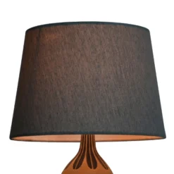 Small Mod Drum Lampshade Gray - Threshold™: Linen Blend, Slip Uno Fitter, No Assembly Required
