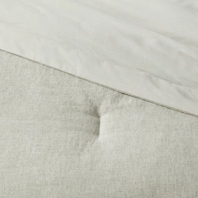 Cotton Linen Chambray Comforter & Sham Set - Threshold™ 5 Cotton Linen Chambray Comforter & Sham Set - Threshold™ - Image 3
