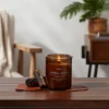 9oz Lidded Glass Jar Crackling Wooden Wick Candle Leather And Embers - Threshold™ -Online Household Items GUEST 30af77bf fddd 48f1 aa0b 12ad22b4a67c