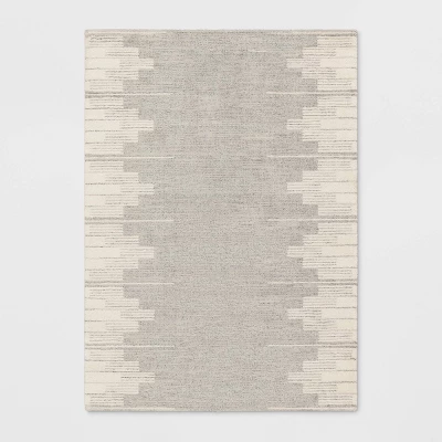 Modern Lines Plush Area Rug Cream - Threshold™ 6 Modern Lines Plush Area Rug Cream - Threshold™ - Image 4