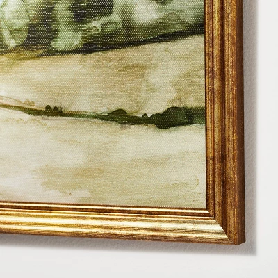 14" X 11" Rolling Hills Framed Wall Canvas Green - Threshold™ Designed With Studio McGee 4 14" X 11" Rolling Hills Framed Wall Canvas Green - Threshold™ Designed With Studio McGee - Image 2