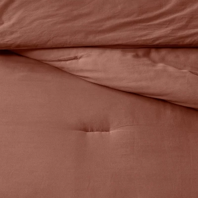 Washed Cotton Sateen Comforter & Sham Set - Threshold™ 6 Washed Cotton Sateen Comforter & Sham Set - Threshold™ - Image 4