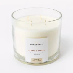 Clear Glass Santal & Ginger Candle White - Threshold™ Designed With Studio McGee -Online Household Items GUEST 3a24b0c4 c23b 4e1c b8e0 2304d4a02cb7
