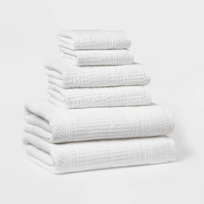 6pc Modern Bath Towels And Washcloths Set - Threshold™ 11 6pc Modern Bath Towels And Washcloths Set - Threshold™ - Image 9