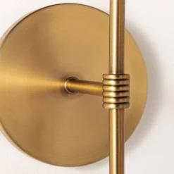 Metal Sconce Wall Light (Includes LED Light Bulb) Brass - Threshold™ Designed With Studio McGee: Dimmable, Plug-In, ETL Listed 9 Metal Sconce Wall Light (Includes LED Light Bulb) Brass - Threshold™ Designed With Studio McGee: Dimmable, Plug-In, ETL Listed -Online Household Items GUEST 4167d74d ee75 456d 9e71 89fbe21c8248