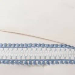 12pc Embroidered Fringe Stripe With Tassels Comforter & Sheet Bedding Set - Threshold™ -Online Household Items GUEST 443f5997 1107 4e72 b1b1 7852d0cd6908