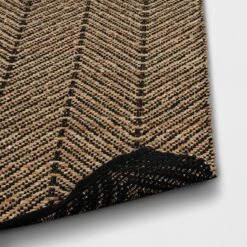 2'4"x7' Handloom Chevron Runner Rug Black - Threshold™: Jute & Cotton, Indoor, Abstract Pattern, OEKO-TEX Certified 7 2'4"x7' Handloom Chevron Runner Rug Black - Threshold™: Jute & Cotton, Indoor, Abstract Pattern, OEKO-TEX Certified -Online Household Items GUEST 497825e4 2e4a 4747 9f62 e43a214a64f5