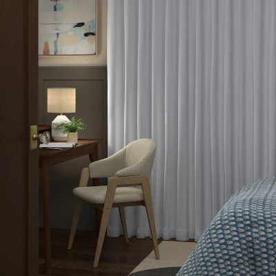 Universal Blackout Window Curtain Liner White - Threshold™ 4 Universal Blackout Window Curtain Liner White - Threshold™ - Image 2