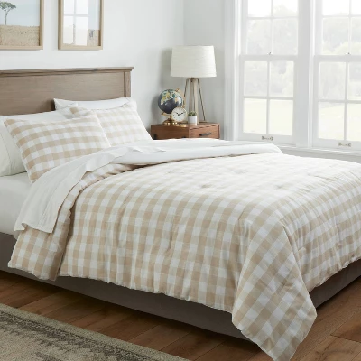 Yarn-Dyed Gingham Comforter & Sham Set - Threshold™ 3 Yarn-Dyed Gingham Comforter & Sham Set - Threshold™