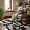 Abstract Inkblot Rug Black/White - Threshold™ -Online Household Items GUEST 4ebd94c0 588c 4d37 a38f 2a8f134bc60b