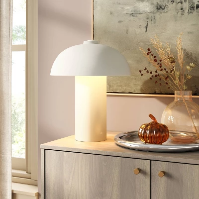 Ceramic On Ceramic Table Lamp White - Threshold™ 3 Ceramic On Ceramic Table Lamp White - Threshold™