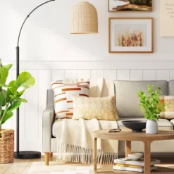 Addison Arc Floor Lamp With Natural Rattan Shade - Threshold™ 8 Addison Arc Floor Lamp With Natural Rattan Shade - Threshold™ -Online Household Items GUEST 512668c3 f3db 442b 8cfe 7ae8ad1fd973