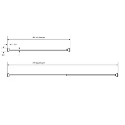 72" Half Moon Dual Mount Shower Rod - Threshold™ -Online Household Items GUEST 5420201f e4d0 4550 a485 c4c3e9014ce9