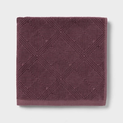 Luxe Lattice Towel Mauve - Threshold™ 4 Luxe Lattice Towel Mauve - Threshold™ - Image 2