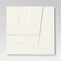 (Set Of 4) 12" X 12" 3D Decorative Graphic Tiles White - Threshold™ -Online Household Items GUEST 6c1b35a6 25db 4527 9b31 c6b908d69152