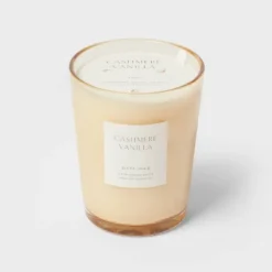 Colored Vase Glass With Dustcover Cashmere Vanilla Candle Ivory - Threshold™ 15 Colored Vase Glass With Dustcover Cashmere Vanilla Candle Ivory - Threshold™ -Online Household Items GUEST 6f0d73b9 bd54 49cc 9daa 223b1213b6df