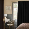 Blackout Henna Window Curtain Panel Black - Threshold™ -Online Household Items GUEST 7441a111 7d15 4c35 b105 105e1b43a555