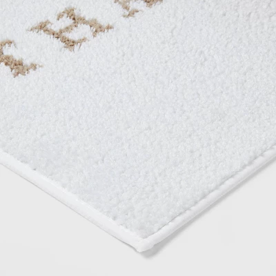 20"x30" 'Thankful' Bath Rug White - Threshold™ 4 20"x30" 'Thankful' Bath Rug White - Threshold™ - Image 2