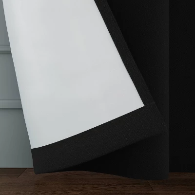 Blackout Henna Window Curtain Panel Black - Threshold™ 5 Blackout Henna Window Curtain Panel Black - Threshold™ - Image 3