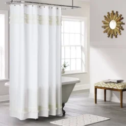 Macramé Fringe Shower Curtain Cream - Threshold™ -Online Household Items GUEST 7eeb8034 7f1e 476c bc36 6fe107c3a630