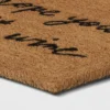 1'6"x2'6" Hope You Brought Wine Coir Doormat Tan/Black - Threshold™ -Online Household Items GUEST 84fc20a4 ce6f 48e6 a119 2d34ba24dbad