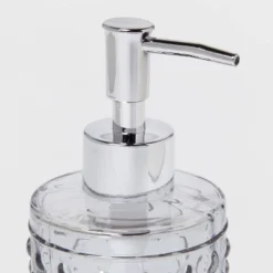 Hobnail Glass With Plastic Pump Soap/Lotion Dispenser Gray Tint - Threshold™ -Online Household Items GUEST 8674220e b804 4e8f a76c 3cf63dc82653