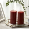 2pk Pillars Warm Cider & Cinnamon Red - Threshold™ -Online Household Items GUEST 88dc92a0 d86a 4bb1 88a9 9a531c06cc3e